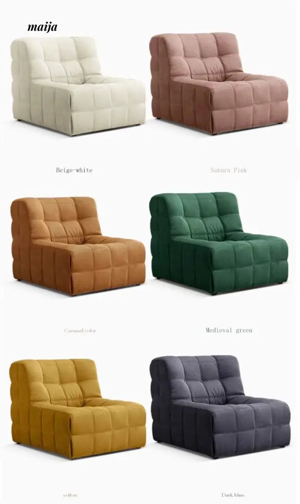 Akira Waffle Lounge Chair from Mukeqi