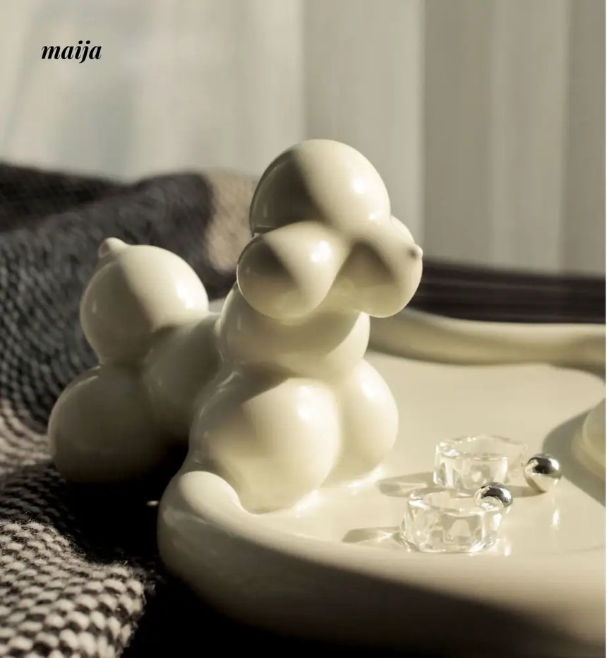 Glossy Puppy Ceramic Tray from maija
