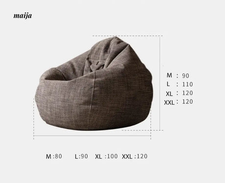 Cotton Lazy Bean Bag Sofa from MY