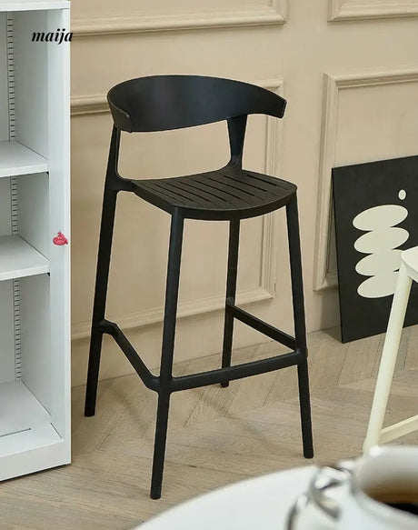 Simple Stackable Plastic Bar Stool from maija