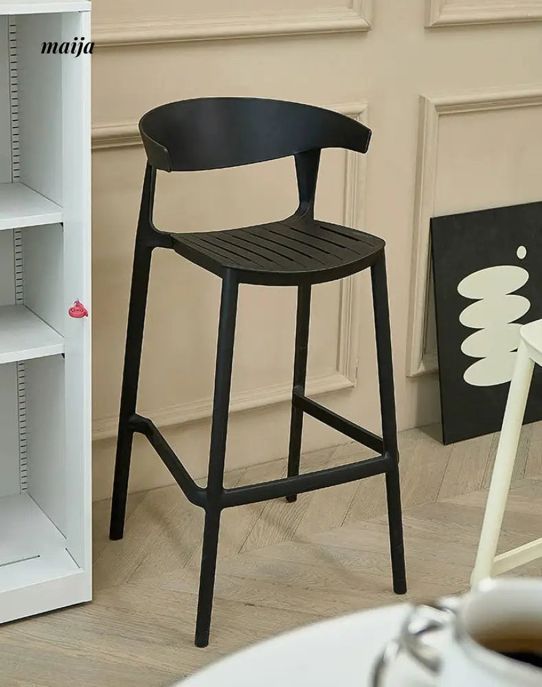 Simple Stackable Plastic Bar Stool from maija