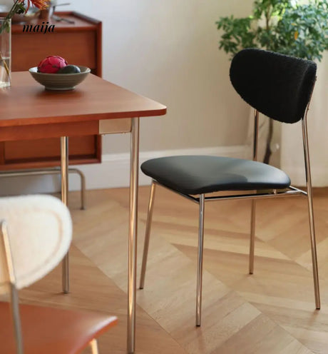 Anamoda Leather Boucle Dining Chair from maija