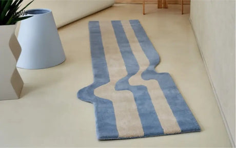 Irregular Stripe Bedside Rug from maija
