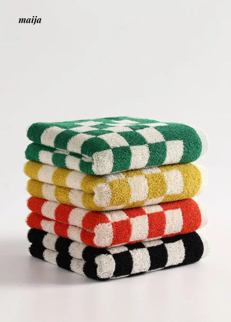 Colourful Checkmate Hand Towel from Nuanyou