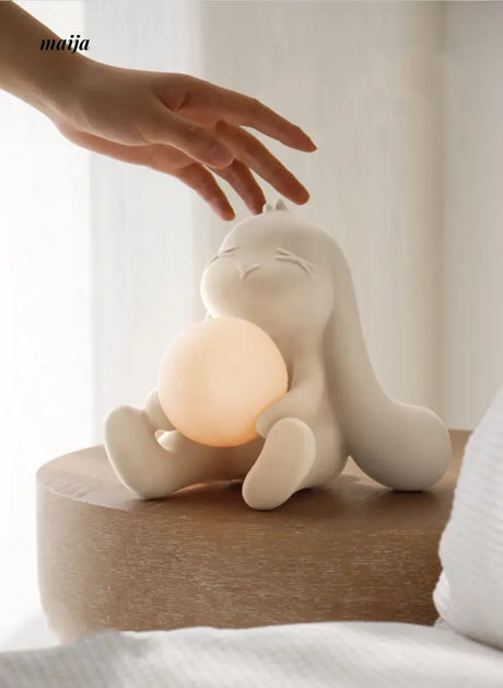 Jade Rabbit Hugging Moon Night Lamp from maija