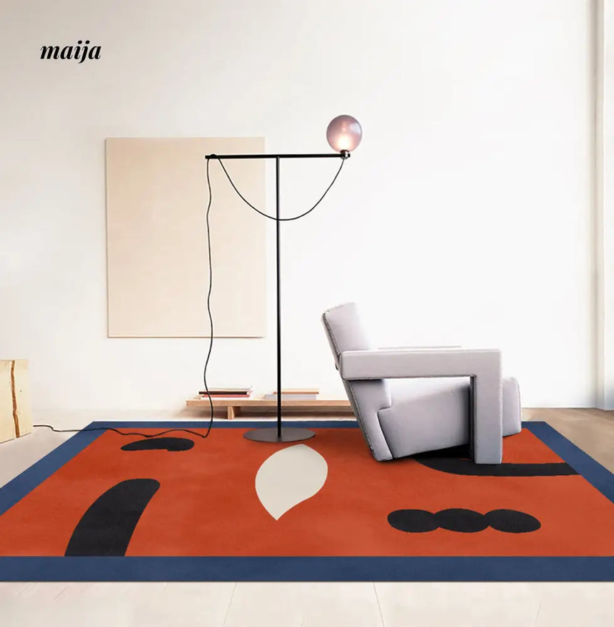 Arran Cain Plush Rectangular Rug from Yueyi