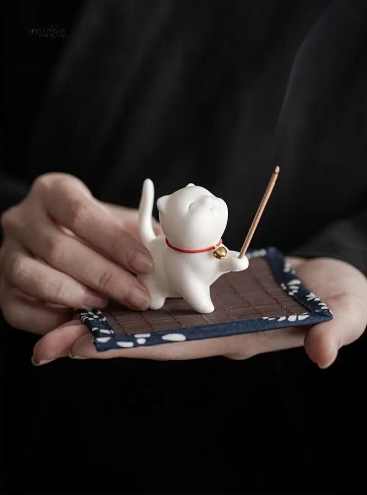 Happy Cat Incense Holder