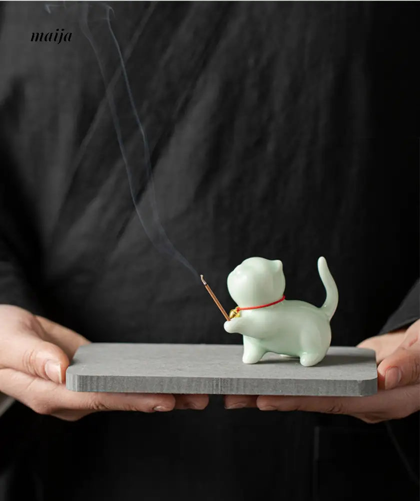 Happy Cat Incense Holder