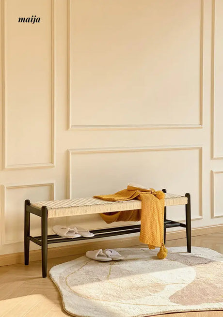 Woven Shoe Changing Stool from IOI HOME