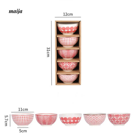 Japanese Retro Style Ceramic Rice Bowl from LUAY
