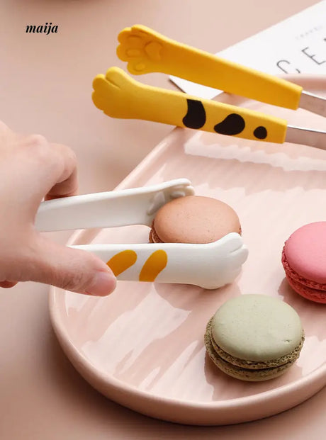Colourful Cat Paw Kitchen Tongs from maija