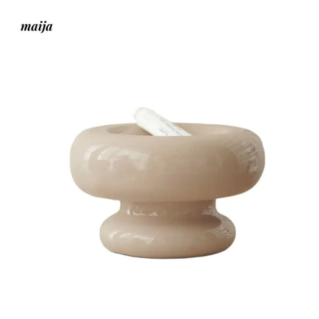 Glossy Marshmallow Ceramic Fruit Bowl from maija
