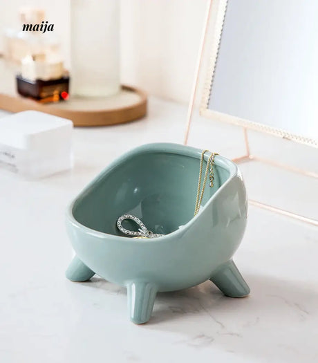 Four Legged Colourful Ceramic Storage Bowl from Xingmijia