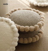Sunflower Fur Cream Cushion from milamila