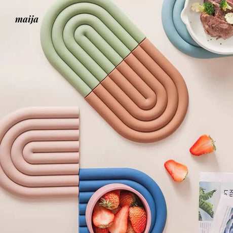 Rainbow Silicone Pot Stand from maija