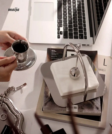 Metal Weight Tissue Holder from maija