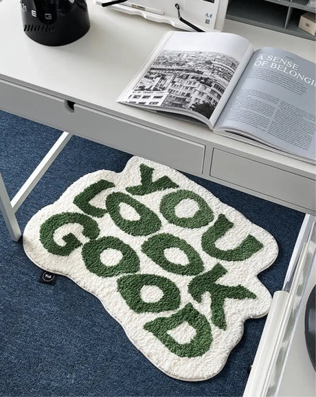 YOU LOOK GOOD Bath Mat from maija