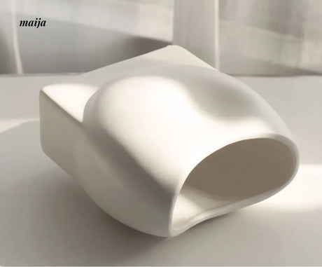 Bella Creamy Matte Ceramic Vase from maija