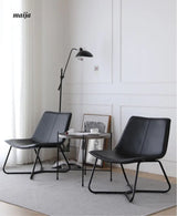 Eliza Lazy Leather Lounge Chair from maija