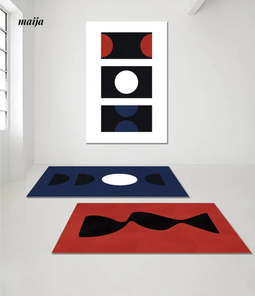 Arran Cain Plush Rectangular Rug from Yueyi