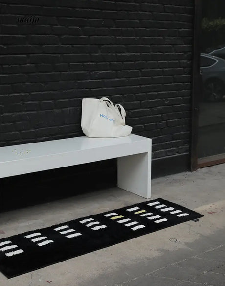 Gareth Grid Bath Mat from Piihab