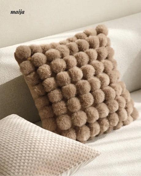 Rabbit Snowball Fluffy Cushion from milamila