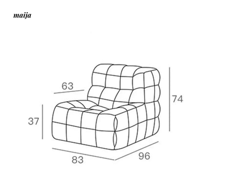 Akira Waffle Lounge Chair from Mukeqi