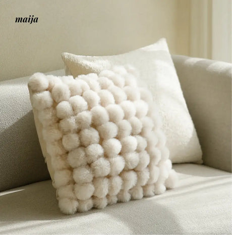 Rabbit Snowball Fluffy Cushion from milamila