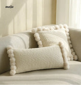 Sunflower Fur Cream Cushion from milamila
