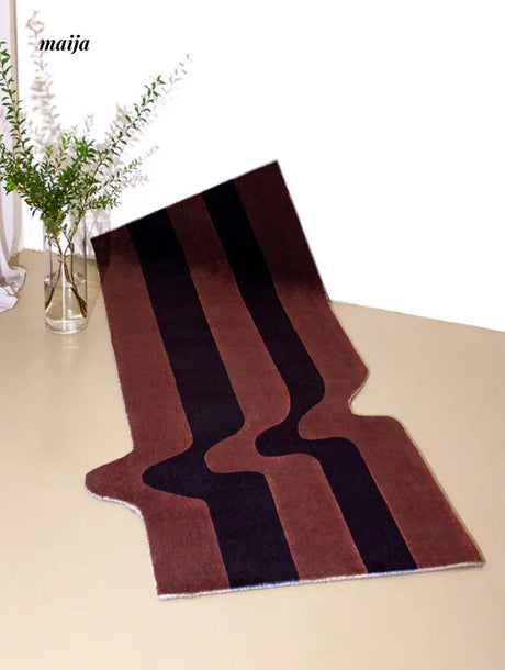 Irregular Stripe Bedside Rug from maija