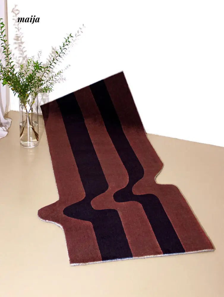 Irregular Stripe Bedside Rug from maija