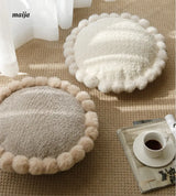 Sunflower Fur Cream Cushion from milamila