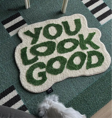 YOU LOOK GOOD Bath Mat from maija