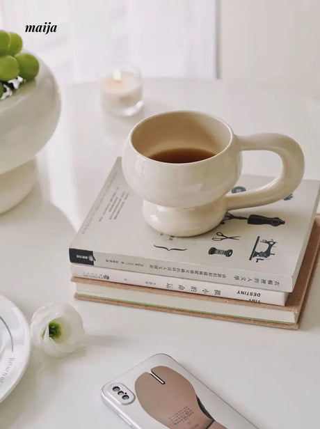 Glossy Marshmallow Ceramic Mug from maija