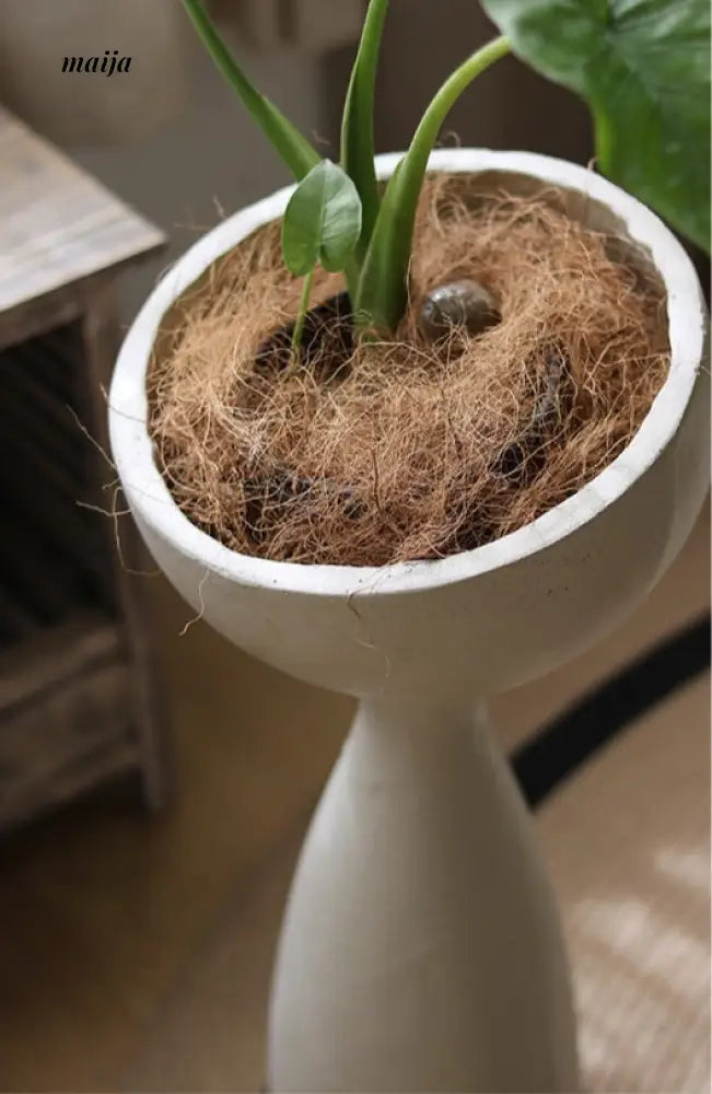 Alien Scoop Standing Flower Pot from Yuanjie Home