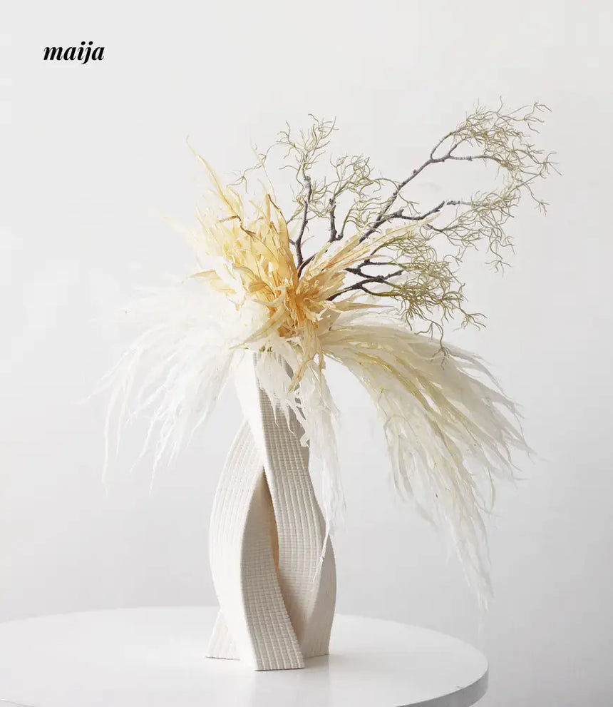 Renee Texture Twist Ceramic Vase from maija
