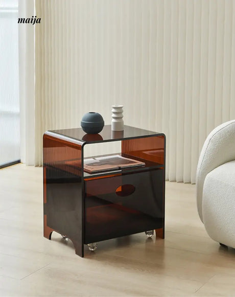 Amber Acrylic Side Table from maija