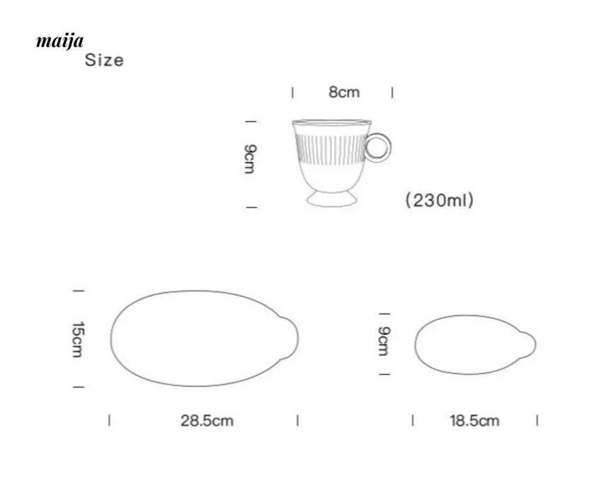 Sea Shell Ceramic High Tea Set from maija
