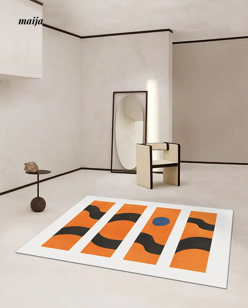 Arran Cain Plush Rectangular Rug from Yueyi
