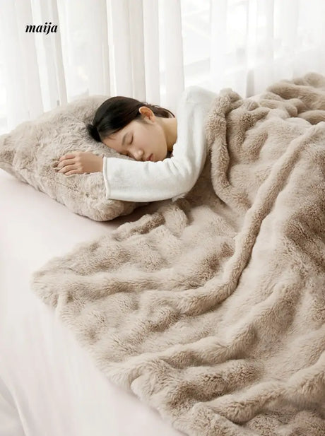 Velvet Bubble Cushion and Blanket from milamila