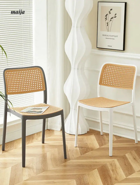 Woven Rattan Stackable Chair (set of 2) from maija