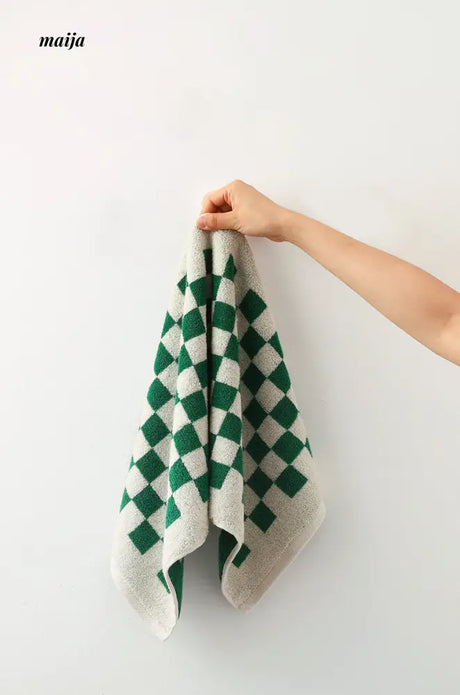 Colourful Checkmate Hand Towel from Nuanyou