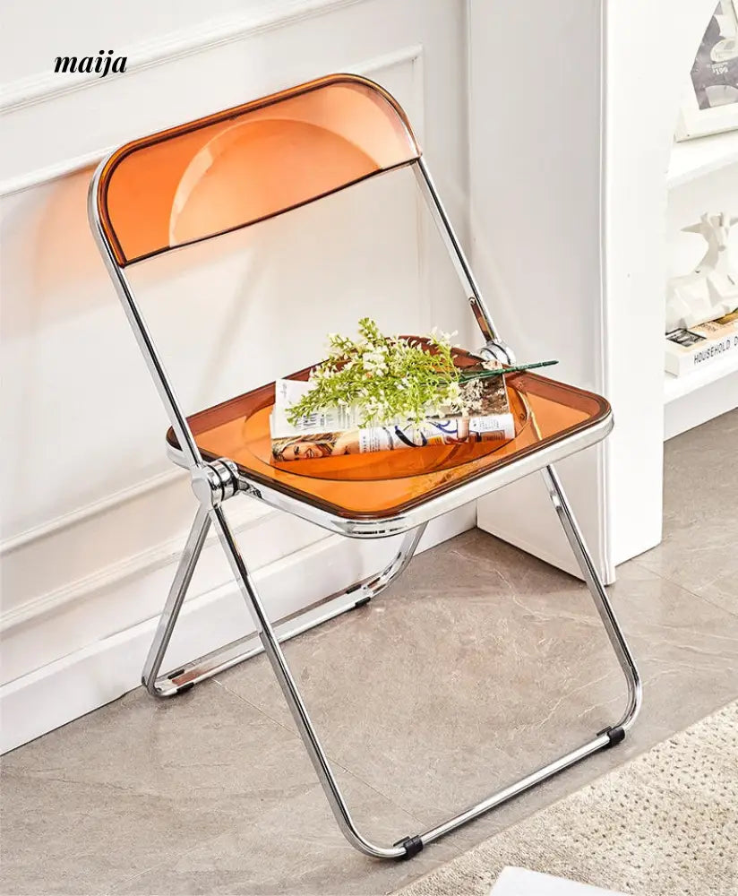 Transparent Crystal Folding Chair from maija