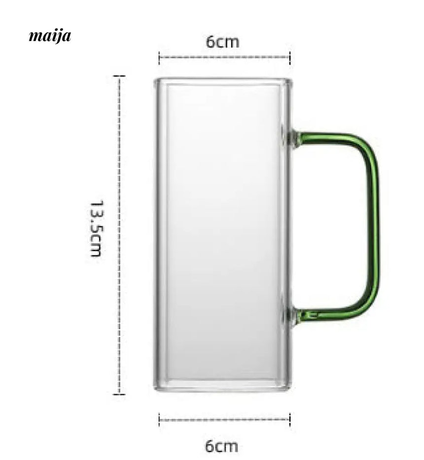Square Jelly Milk Tea Glass from maija