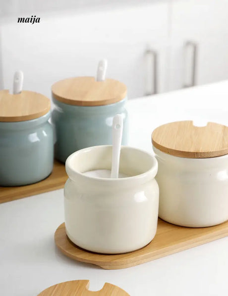 Pastel Blue Seasoning Jar Set from MY