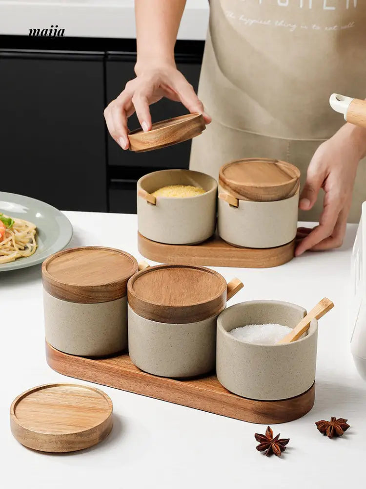 Japanese Seasoning Jar Set from Lugukawa