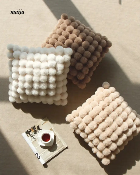 Rabbit Snowball Fluffy Cushion from milamila