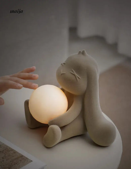 Jade Rabbit Hugging Moon Night Lamp from maija