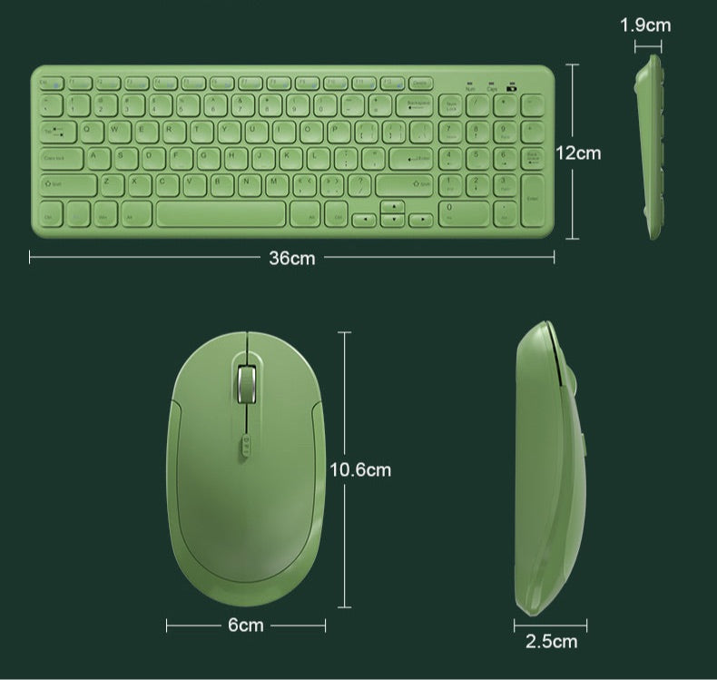 Compact Wireless Keyboard and Mouse Set from B.O.W