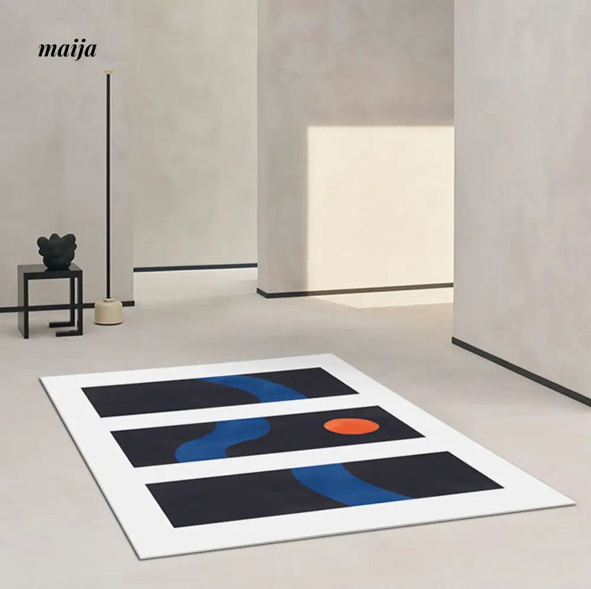 Arran Cain Plush Rectangular Rug from Yueyi